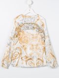 baroque print blouse