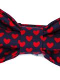 heart print bow tie