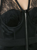 bustier detail midi dress