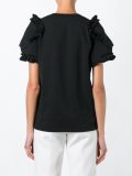 ruffle sleeve T-shirt