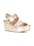 logo plaque platform sandals