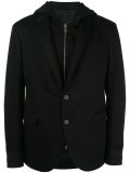 hooded blazer