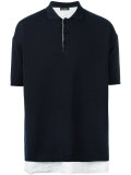 layered polo shirt