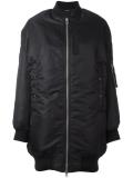 long length bomber jacket