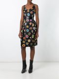 jewel print cocktail dress