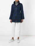 zipped padded coat