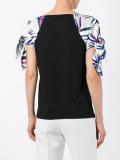 floral print sleeves blouse 