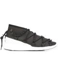 lace-up wedge sneakers