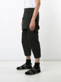 layered cropped trousers 