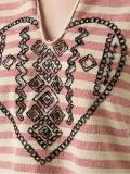 embroidered knitted top
