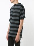 deconstructed stripe T-shirt