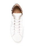 leopard print lace-up sneakers