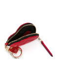 zipped heart keyring purse