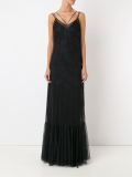 round neck long party dress