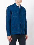 multi-pockets denim shirt