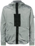 logo patch hooded jacket