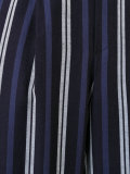 striped cropped trousers