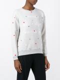 embroidered heart sweatshirt