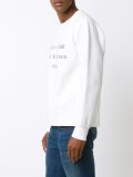 quote print sweatshirt 