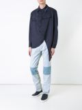 contrast panel jeans 