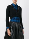 cropped buttoned cardigan