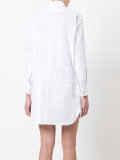 lace-trimmed shirt dress