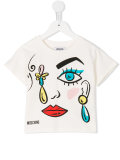 face print T-shirt 