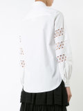 floral crochet shirt