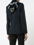 layered hooded blazer