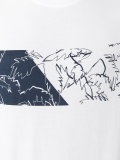 leaf print T-shirt 