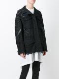 guipure lace military jacket