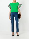 ruffle sleeve T-shirt 