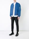 zipped bomber jacket