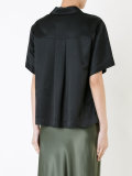 satin shortsleeved shirt 