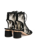 embroidered suede booties