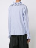 'Thin Stripe Longsleeved Ruffled' shirt