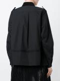  velvet collar poplin shirt