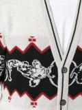 koi fish pattern cardigan