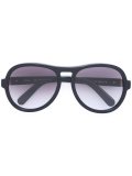 classic rounded aviator sunglasses