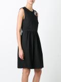 cherry brooch sleeveless dress 