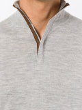 The Regent fine gauge half zip jumper