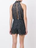 halterneck lace playsuit