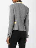 collarless fitted jacket