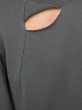 cut-out asymmetric sweatshirt
