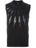 lightning bolt print tank