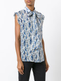 printed sleeveless shirt 