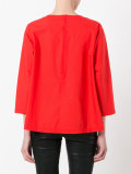 ruffle front blouse