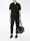 embroidered oversized polo shirt