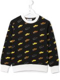 mustache print sweatshirt