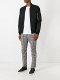 houndstooth pattern trousers 